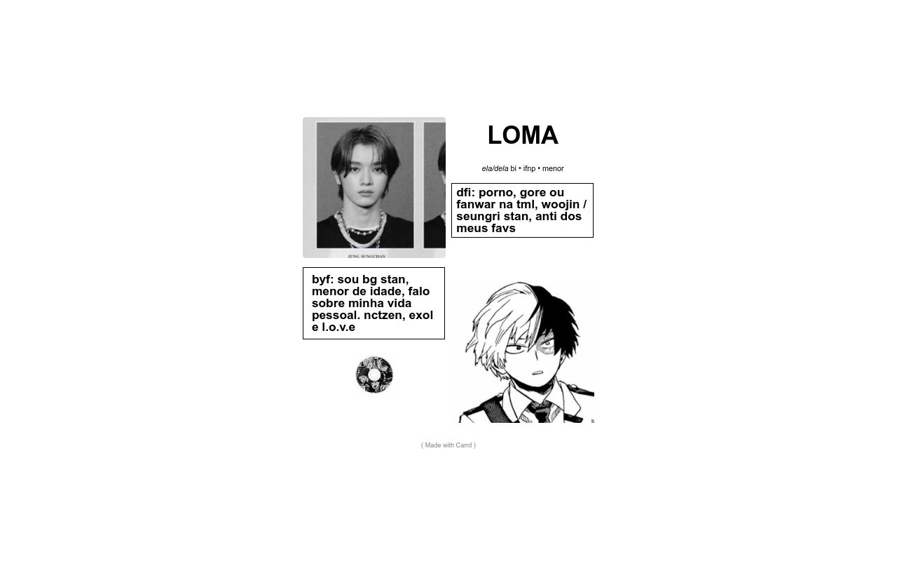 Carrd profile picture for @loma